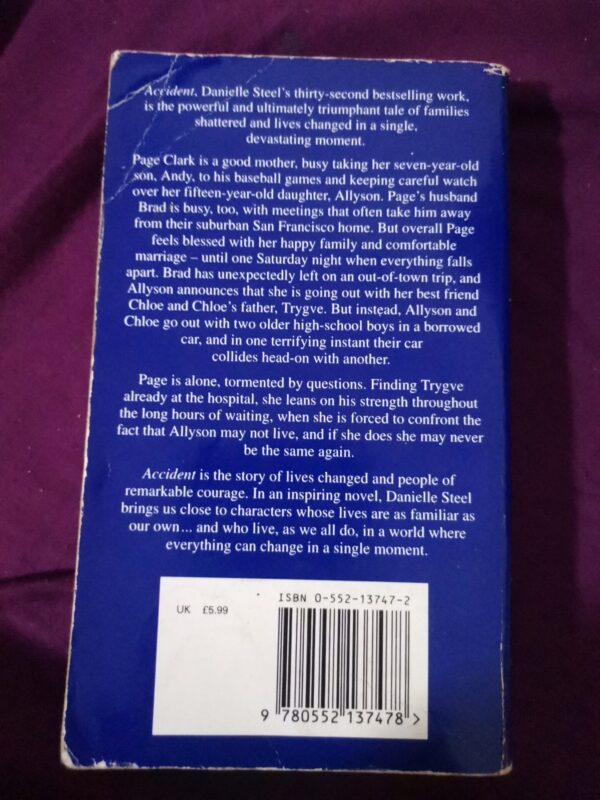 Accident – Danielle Steel secondhand book