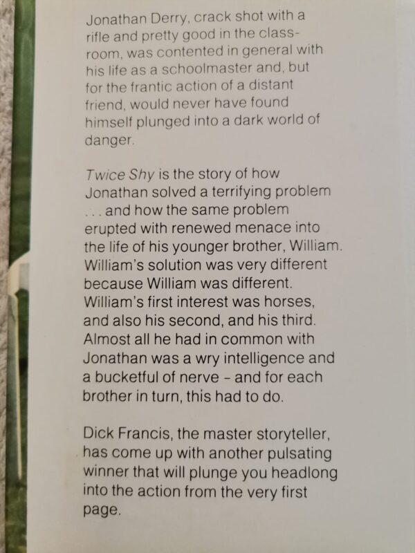 Twice Shy – Dick Francis secondhand book