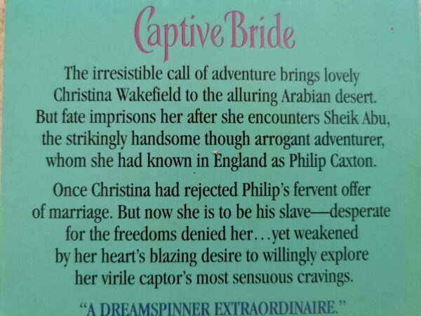 Captive Bride – Johanna Lindsey secondhand book