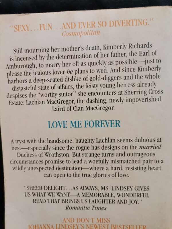 Love Me Forever – Johanna Lindsey secondhand book