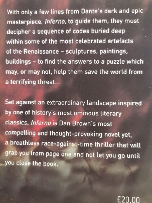 17731474034368740542476202782913 Inferno – Dan Brown secondhand book