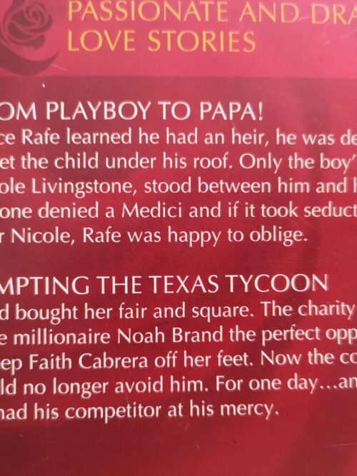 From Playboy To Papa | Tempting The Texas Tycoon (2-in1) – Leanne Banks, Sara Orwig secondhand book