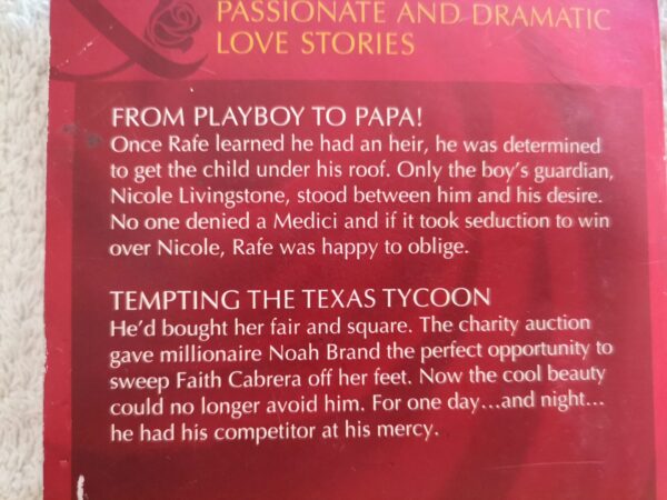 From Playboy To Papa | Tempting The Texas Tycoon (2-in1) – Leanne Banks, Sara Orwig secondhand book