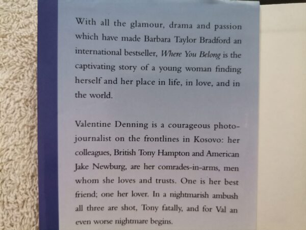 17732238412577934361309878730509 Where You Belong – Barbara Taylor Bradford secondhand book