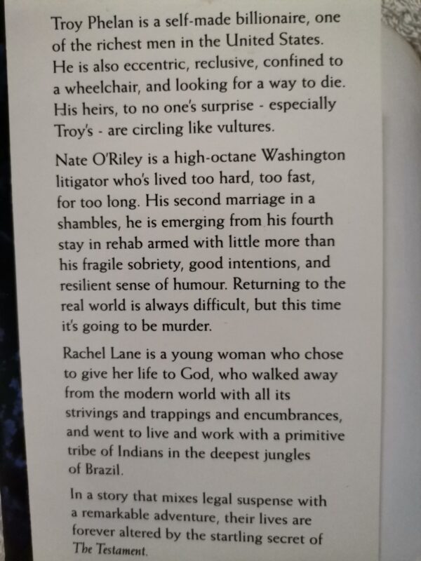 The Testament – John Grisham secondhand book