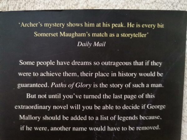Paths Of Glory – Jeffrey Archer secondhand book