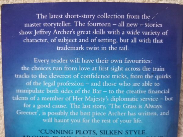 To Cut A Long Story Short – Jeffrey Archer secondhand book