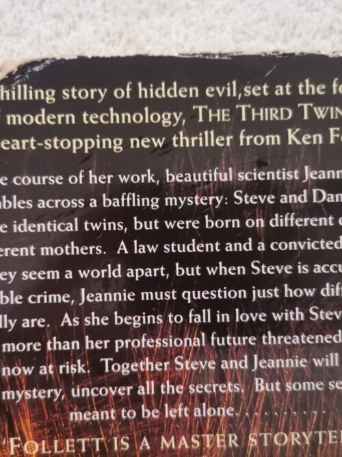 The Third Twin – Ken Follett secondhand book