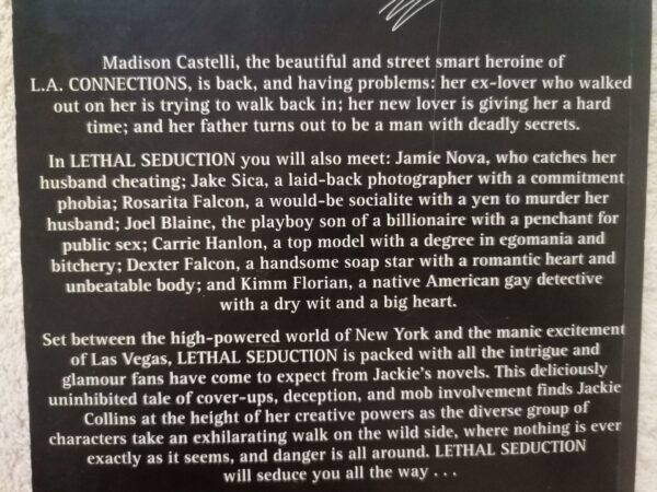 Lethal Seduction – Jackie Collins secondhand book