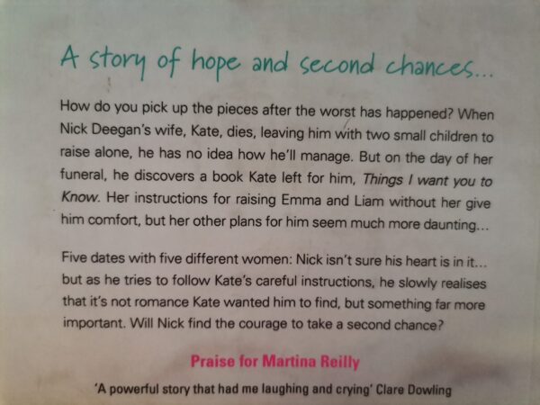 Things I Want You To Know – Martina Reilly secondhand book