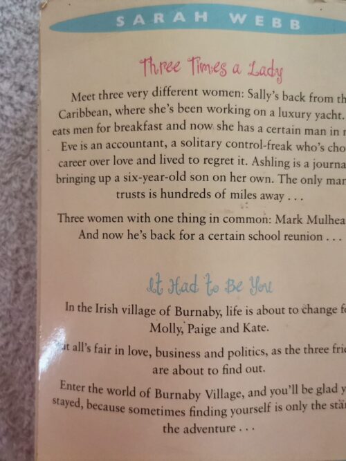 Three Times A Lady | It Had To Be You – Sarah Webb secondhand book