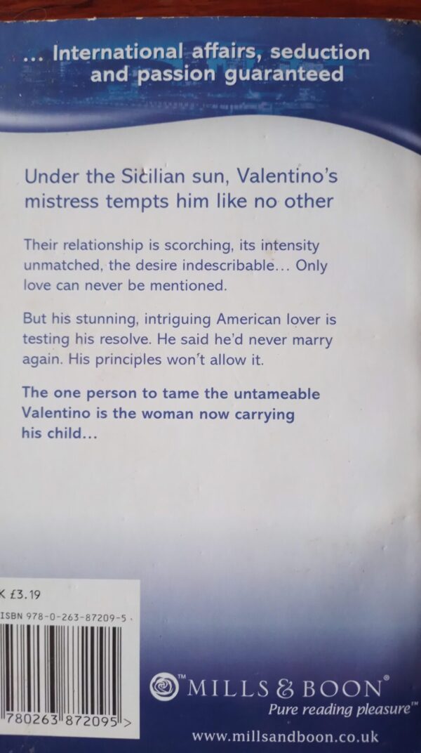 Valentino’s Love-Child – Lucy Monroe secondhand book