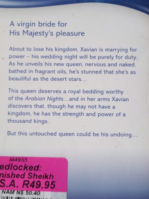 Wedlocked: Banished Sheikh, Untouched Queen – Carol Marinelli secondhand book