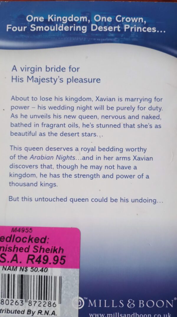 Wedlocked: Banished Sheikh, Untouched Queen – Carol Marinelli secondhand book
