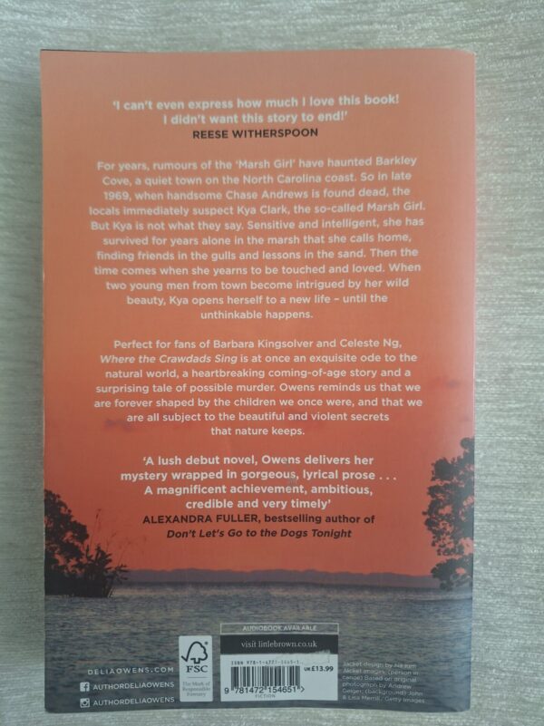 Where The Crawdads Sing – Delia Owens secondhand book