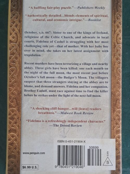 Badger’s Moon: A Mystery of Ancient Ireland – Peter Tremayne secondhand book