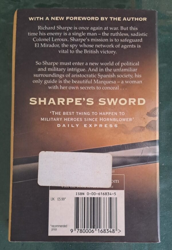 Sharpe’s Sword – Bernard Cornwell secondhand book