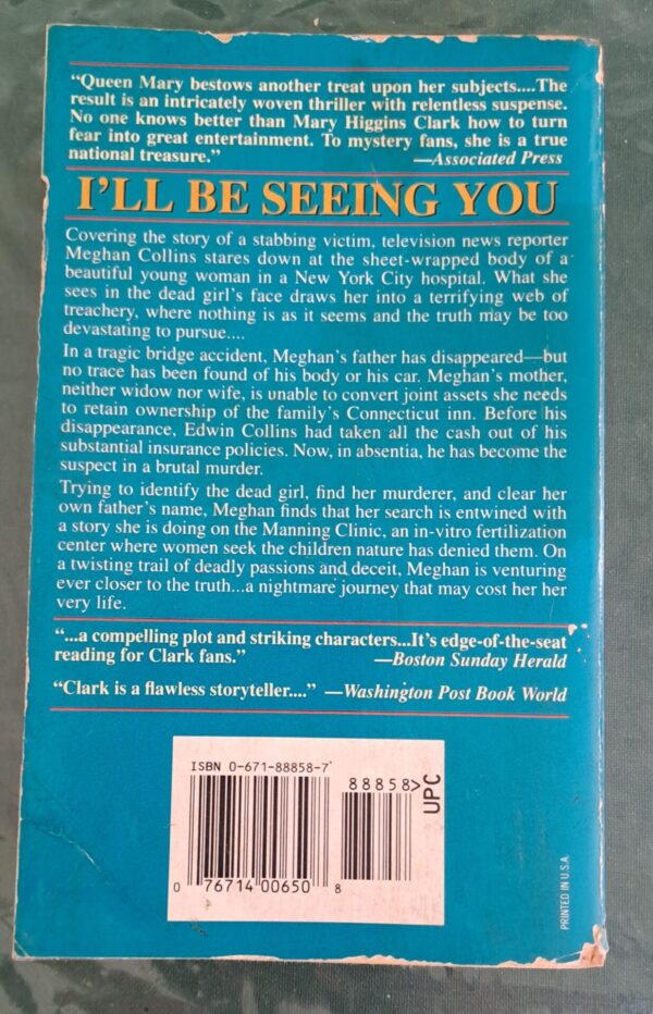 20260307_122131 I’ll Be Seeing You – Mary Higgins Clark secondhand book