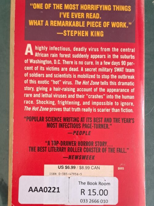 The Hot Zone – Richard Preston secondhand book