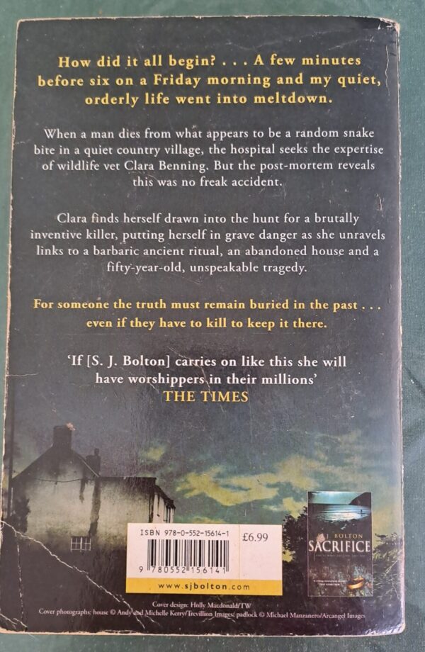 Awakening – S. J. Bolton secondhand book
