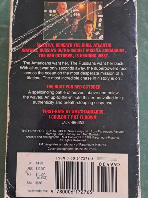 The Hunt For Red October – Tom Clancy secondhand book