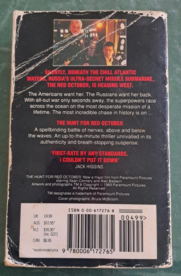 The Hunt For Red October – Tom Clancy secondhand book