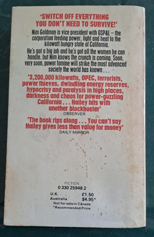 Overload – Arthur Hailey secondhand book