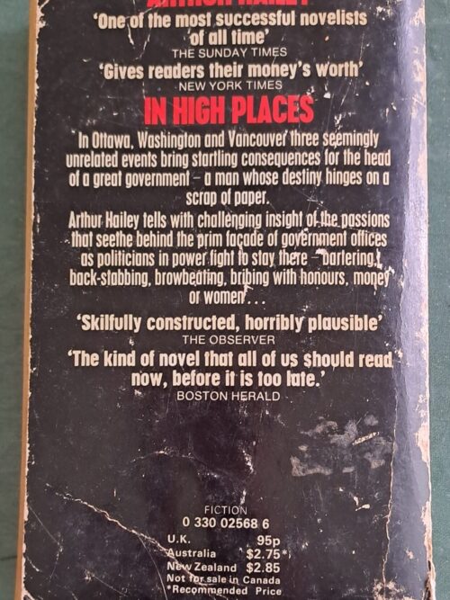 In High Places – Arthur Hailey secondhand book