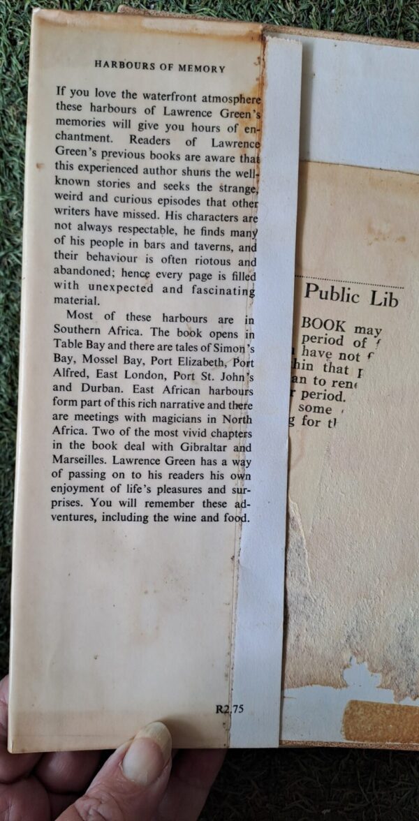 Harbours Of Memory – Lawrence G. Green secondhand book