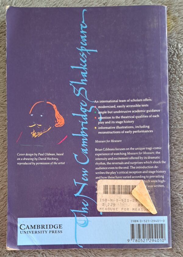 Measure For Measure – William Shakespeare, Brian Gibbons secondhand book