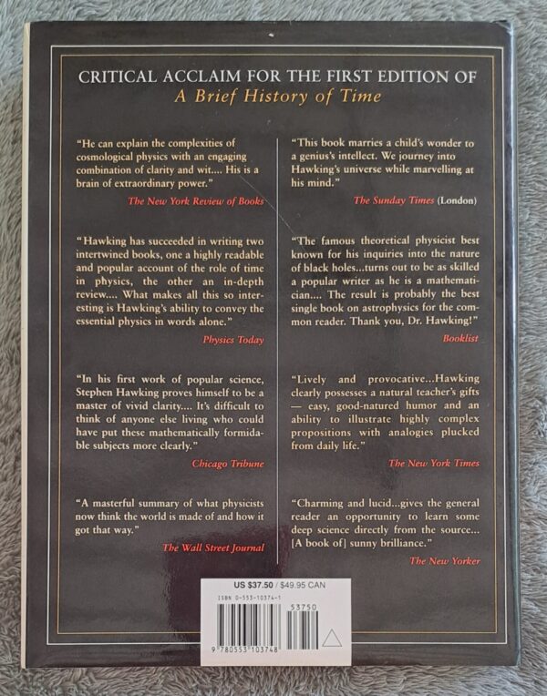 The Illustrated: A Brief History Of Time – Stephen Hawking secondhand book