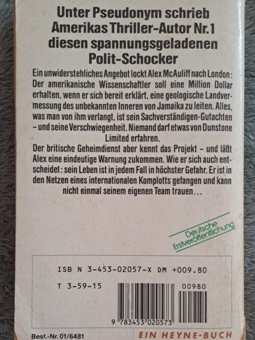 Die Halidon Verfolgung – Jonathan Ryder (German) secondhand book