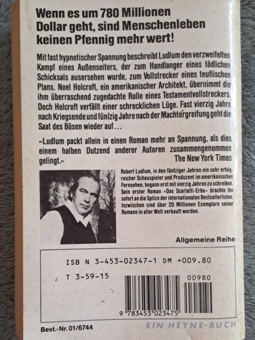 Der Holcroft Vertrag – Robert Ludlum (German) secondhand book