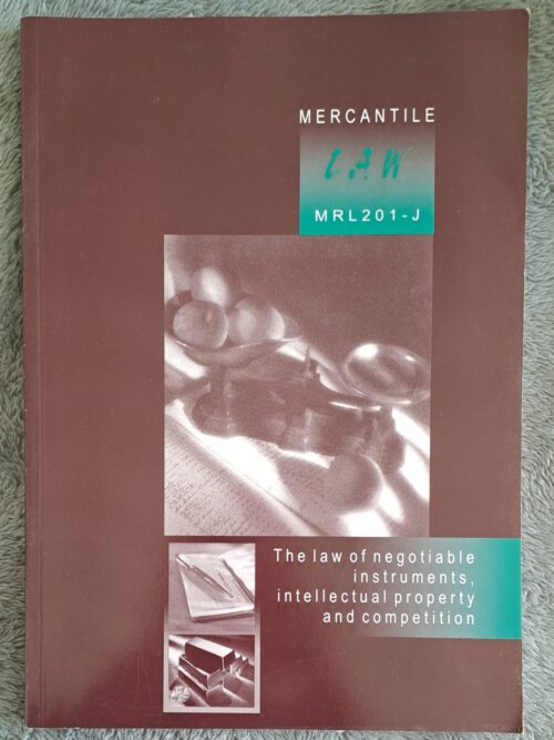 20260311_161631_092317 Mercantile Law: MRL201-J – University Of South Africa secondhand book