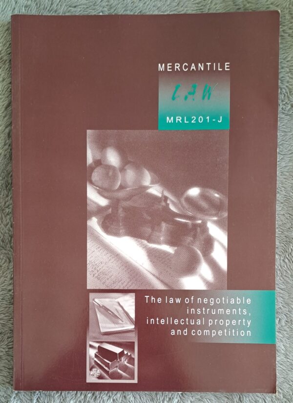 20260311_161631_092317 Mercantile Law: MRL201-J – University Of South Africa secondhand book