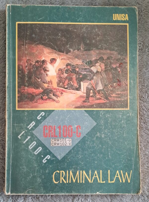20260311_161645_092337 Criminal Law – University Of South Africa secondhand book