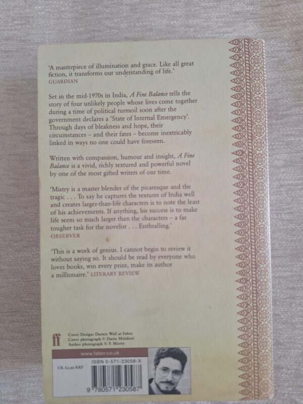 A Fine Balance – Rohinton Mistry secondhand book