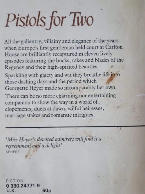 Pistols for Two – Georgette Heyer (1976 edition) secondhand book