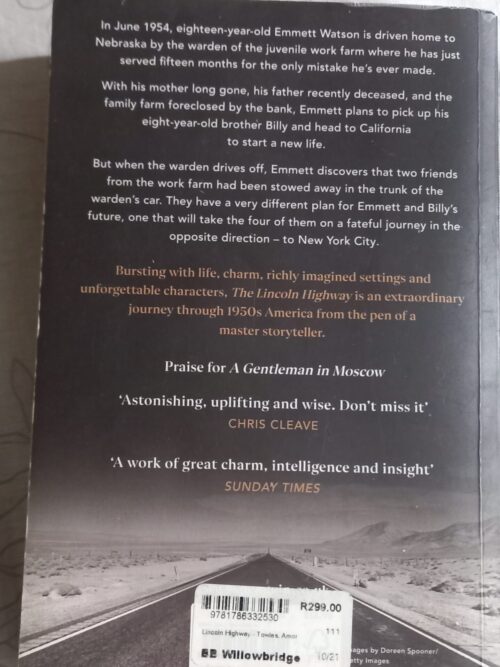 The Lincoln Highway – Amor Towles secondhand book