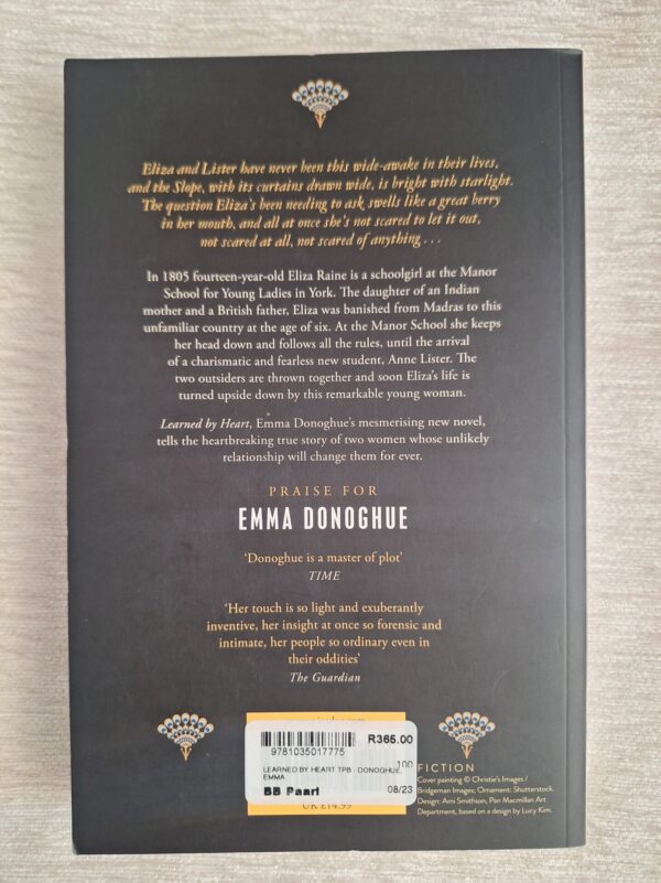 20260313_121829 Learned By Heart – Emma Donoghue secondhand book