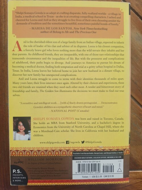 The Golden Son – Shilpi Somaya Gowda secondhand book