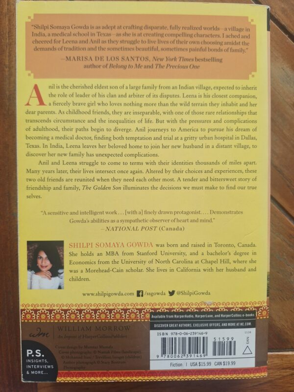 20260314_133758 The Golden Son – Shilpi Somaya Gowda secondhand book