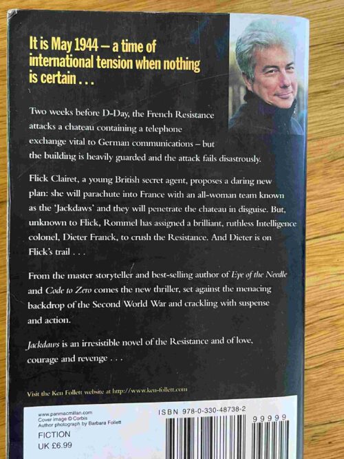 Jackdaws – Ken Follett secondhand book