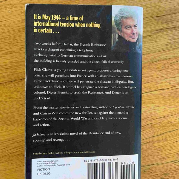 Jackdaws – Ken Follett secondhand book