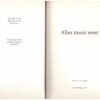 Alles Mooi Weer — Karin Cronjé secondhand book
