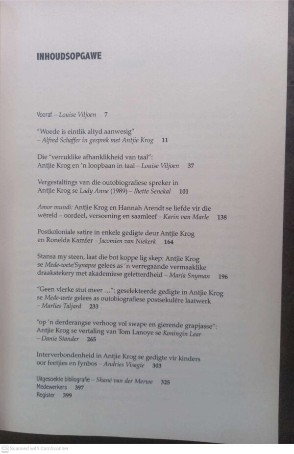 Antjie Krog6 Antjie Krog: ‘n Ondersoekte Lewe — Louise Viljoen secondhand book