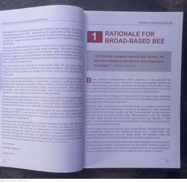 BEE: Black Economic Empowerment — Tony Balshaw, Jonathan Goldberg secondhand book