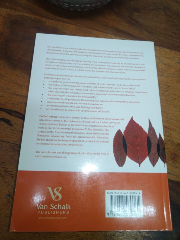Environmental Education And Education For Sustainability — C. P. Loubser secondhand book