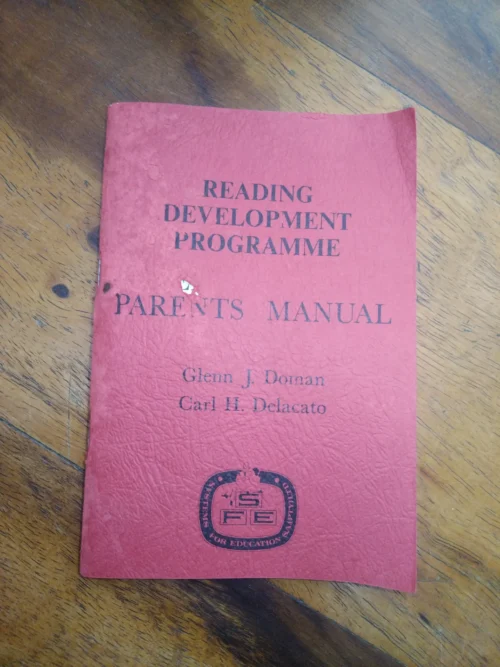BK26016 1 Reading Development Programme: Parents Manual — Glenn J. Doman, Carl H. Delacato secondhand book