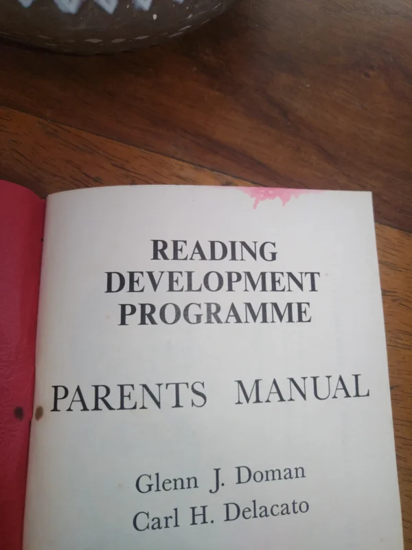 Reading Development Programme: Parents Manual — Glenn J. Doman, Carl H. Delacato secondhand book